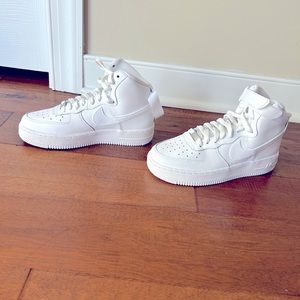 BRAND NEW Big Kids Air Force 1s, All White, 6.5Y